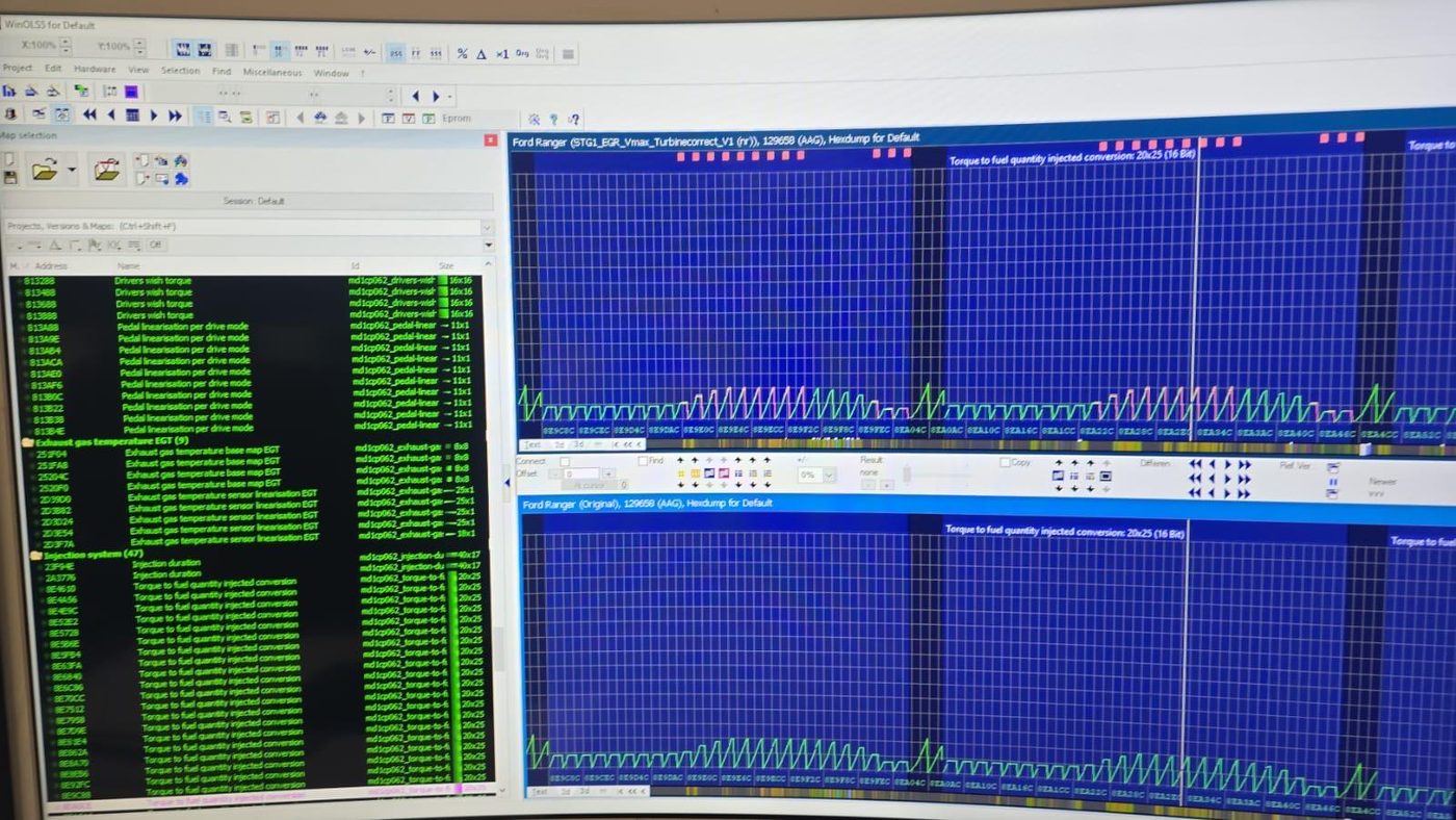 ECU remapping in WinOLS by Venom Racing