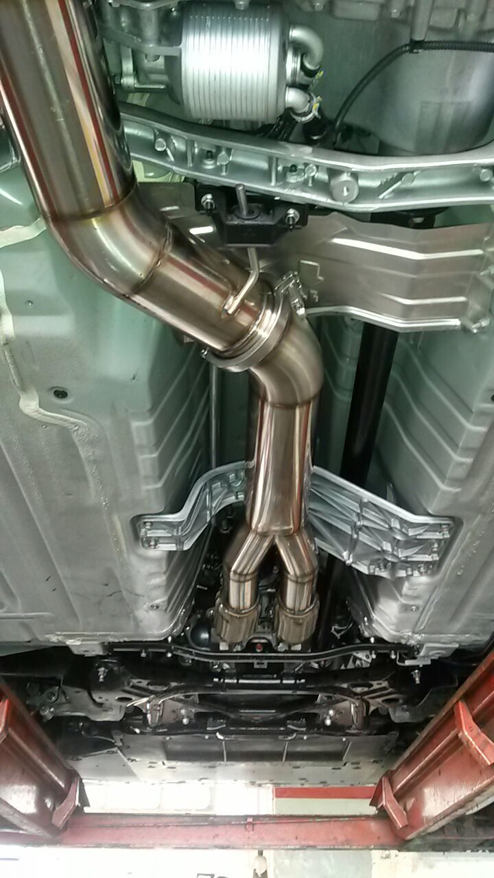 Custom-manufactured performance exhaust by Venom Racing